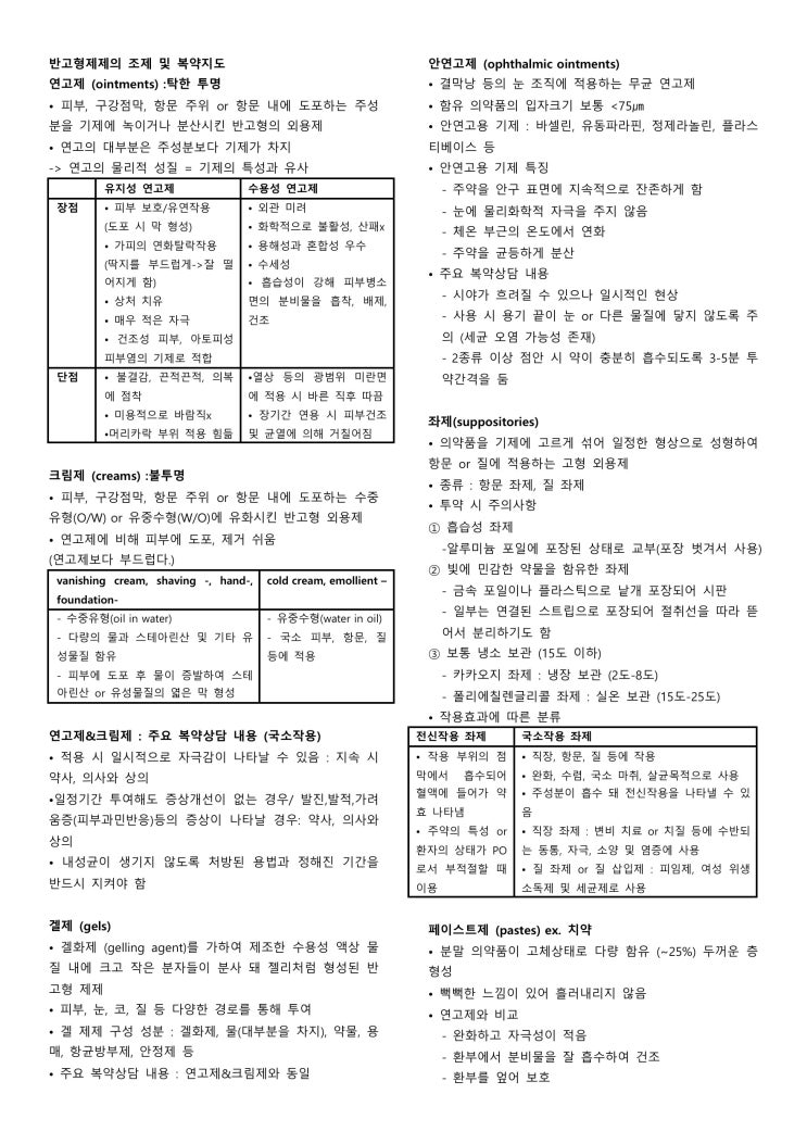 조제학 정리 -2