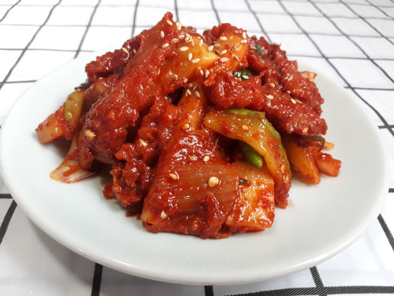 간재미무침 만드는법 새콤달콤한 가오리 회무침 양념장 만들기