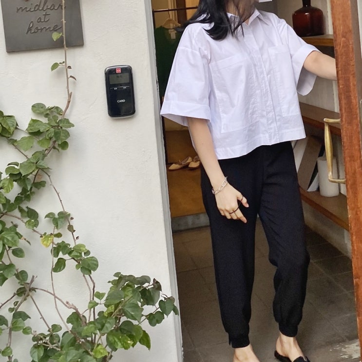  더블 롱 포켓 크롭 롤업 반팔 셔츠 여름 시원한 추천