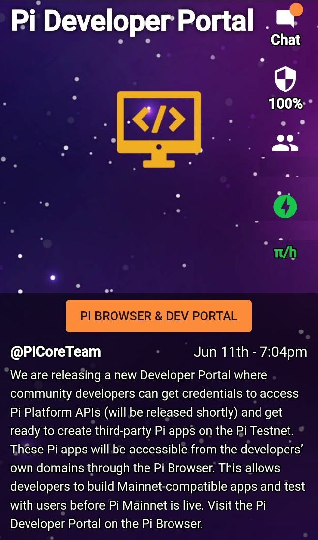 파이코인 대규모 업뎃준비!? 개발자 포털에 접속을 하라! Pi Developer Portal