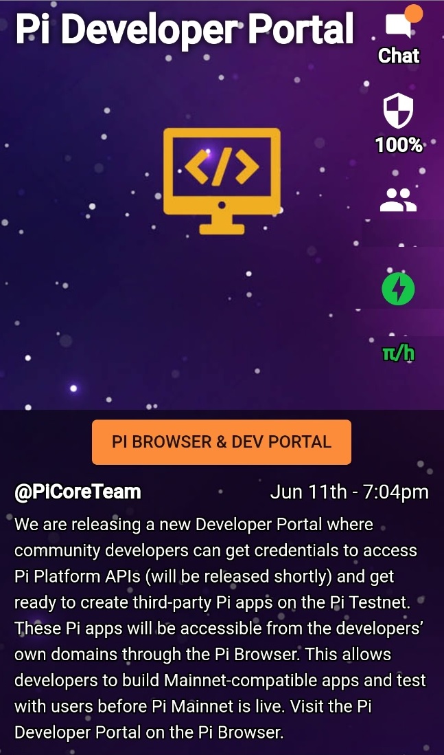  파이코인 대규모 업뎃준비!? 개발자 포털에 접속을 하라! Pi Developer Portal