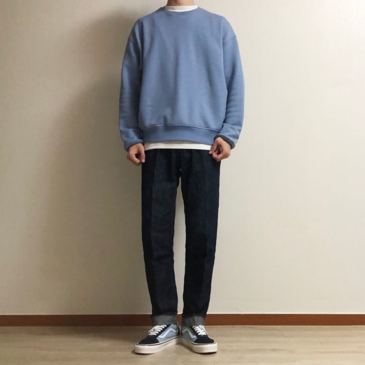 반스 애너하임 올드스쿨 네이브 블루 후기, VANS Old School Navy Blue