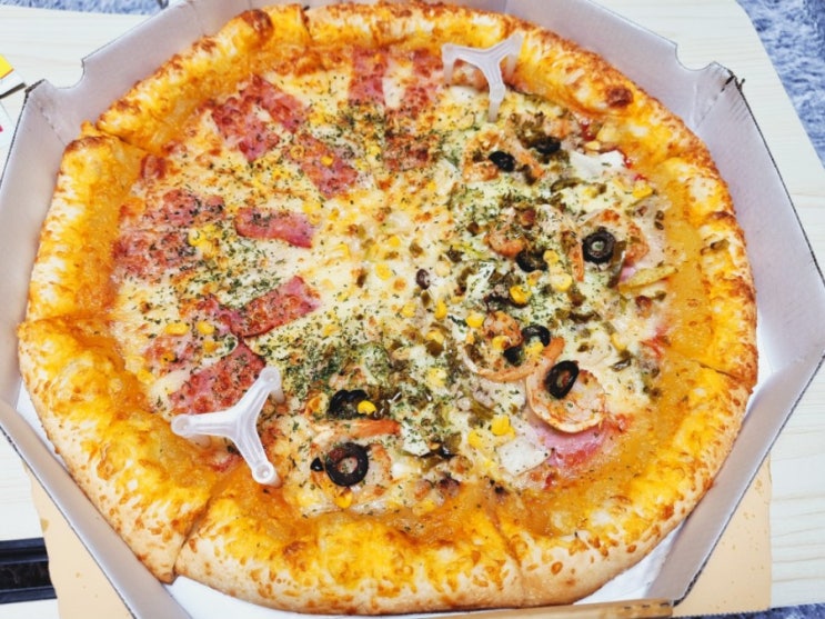  여수 봉산동 배달맛집 수제도우가 맛있는 알짜피자