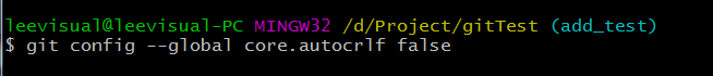  GIT: warning" LF will be replaced by CRLF "