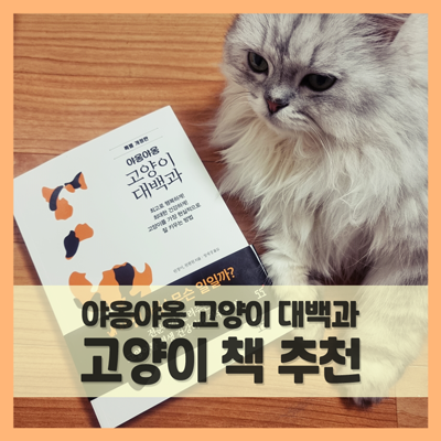  고양이 키우기 책 추천, 야옹야옹 고양이 대백과 (f. 초보 집사 필독서)
