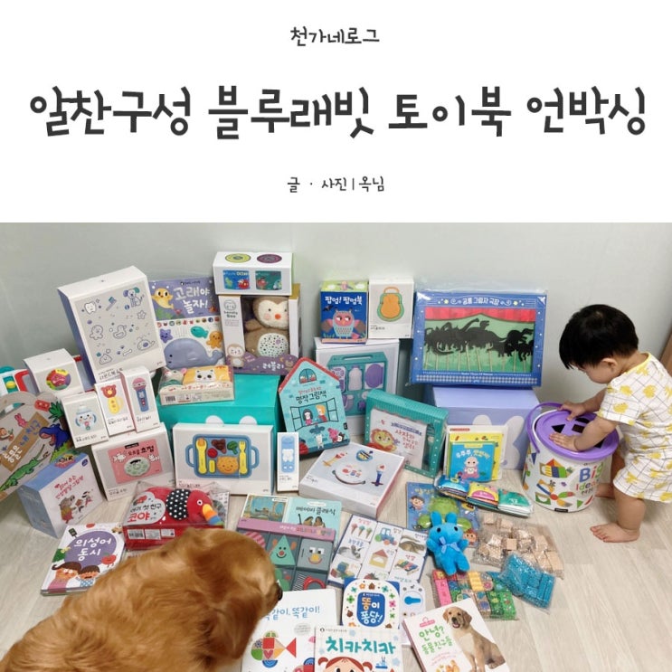  알찬 구성, 국민전집 블루래빗 토이북 언박싱