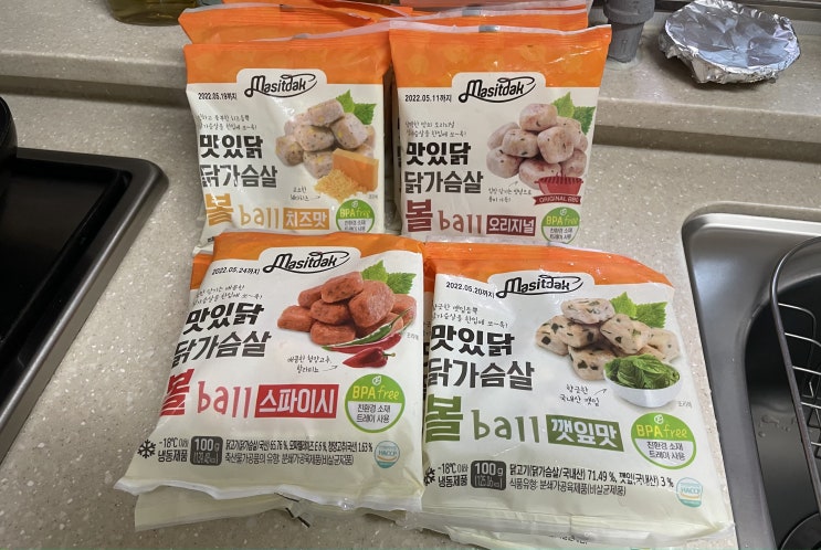  <맛있닭 닭가슴살> 내돈내산, 4가지 맛 구성! 스팀 볼 맛 후기