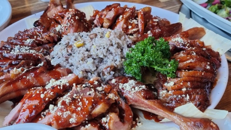  전주박물관입구 오리 맛집 식사(만보걷기D+46)