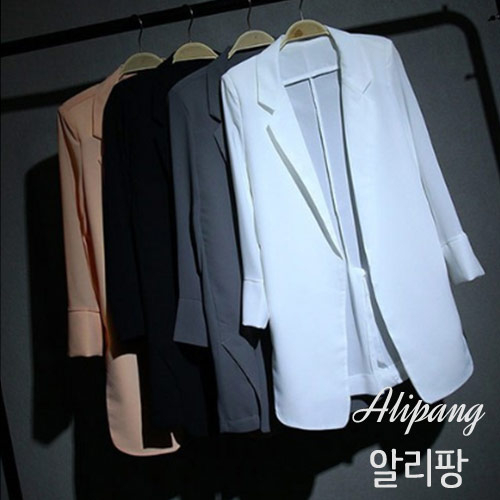 가성비갑 알리팡(Alipang) 여성 여름 캐쥬얼 정장 얇은 빅사이즈 자켓 햇볕 차단 7부 소매 추천합니다