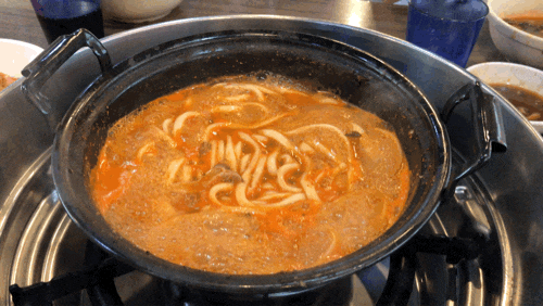 야채 사리 볶음밥 3코스로 즐기는 맛 쌍용동 등촌샤브칼국수 / 천안식후감