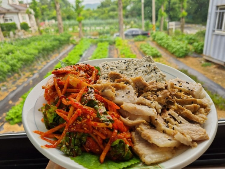  순천 와온해변 맛집 풀뿌리흑두부 건강한 한상