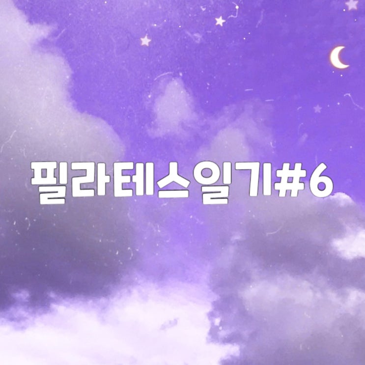  필라테스 6회차 일기