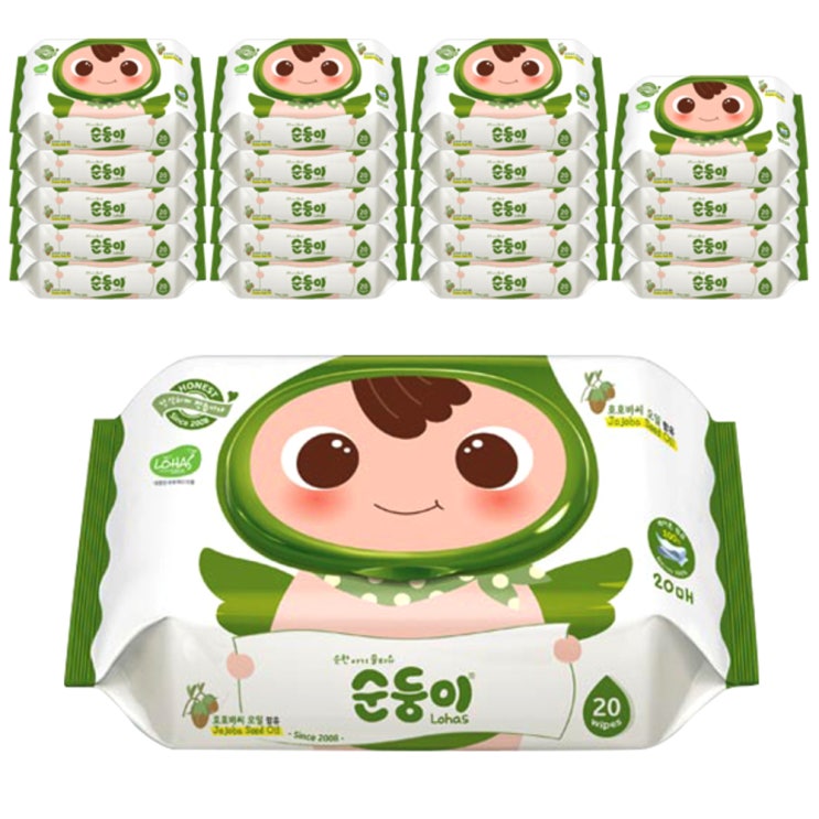 후기가 좋은 순둥이 로하스 휴대용 아기 물티슈 캡형, 20팩 추천합니다 후기가 좋은 순둥이 로하스 휴대용 아기 물티슈 캡형, 20팩 추천합니다