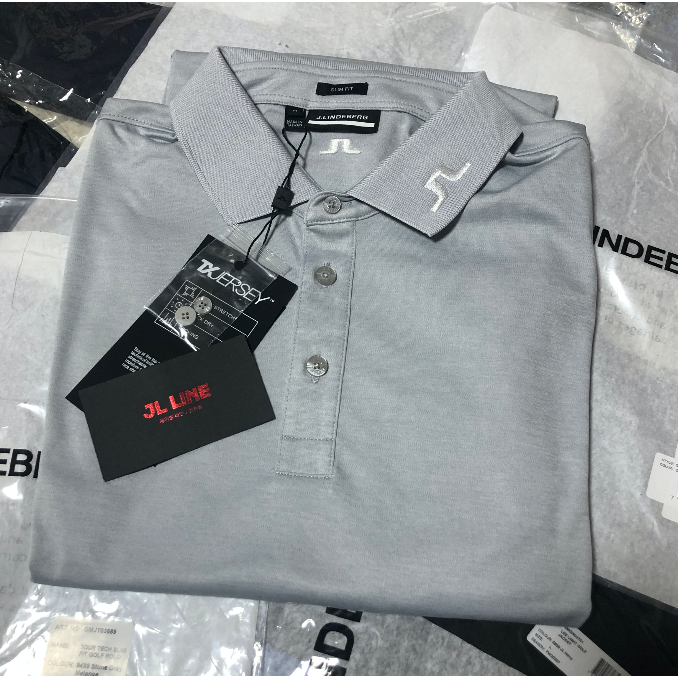 갓성비 좋은 제이린드버그 골프의류 2021SS TOUR TECH SLIM FIT GOLF POLO GMJT03689 스톤그레이 ···