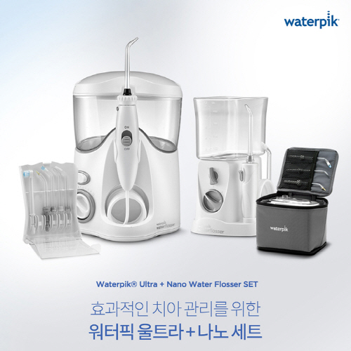  인기 급상승인 워터픽 콤보팩 WP-140K WP-310K 울트라+나노세트 구강세정기, 워터픽 콤보팩(WP-140K+WP-310K) ···