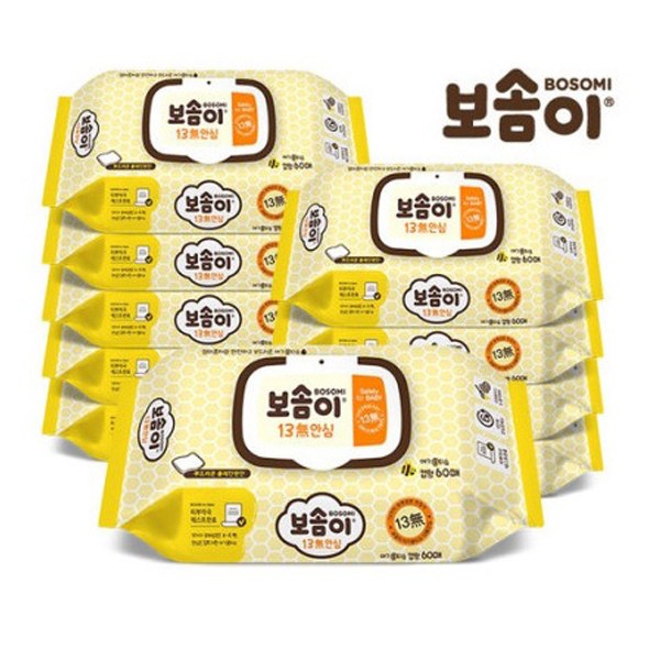 많이 찾는 보솜이 13無 안심 물티슈 캡형60매 X 5개 아기물티슈, 단품 좋아요 많이 찾는 보솜이 13無 안심 물티슈 캡형60매 X 5개 아기물티슈, 단품 좋아요