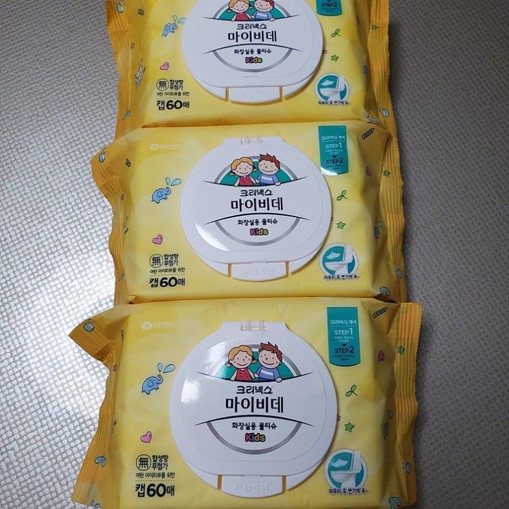 가성비갑 크리넥스 마이비데 키즈 화장실용 물티슈 캡형, 60매, 4개입 ··· 가성비갑 크리넥스 마이비데 키즈 화장실용 물티슈 캡형, 60매, 4개입 ···