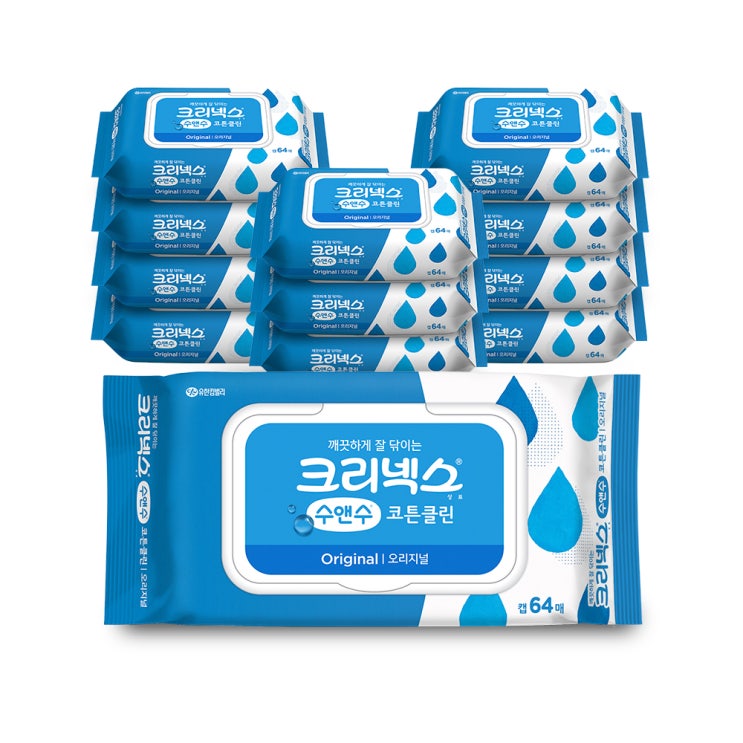 잘팔리는 크리넥스 수앤수 코튼클린 물티슈 캡형, 64매, 12팩 ··· 잘팔리는 크리넥스 수앤수 코튼클린 물티슈 캡형, 64매, 12팩 ···