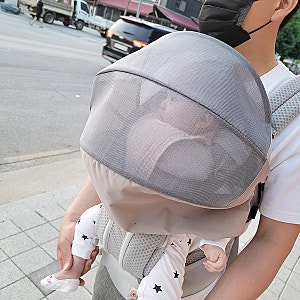 출산선물 추천 한스펌킨 숨쉬는아기띠가드 미세먼지 자외선 걱정 안녕~