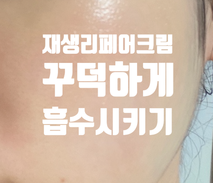  재생큐어크림 벨더마 피부과화장품 추천! 꾸덕하게 흡수한 후기