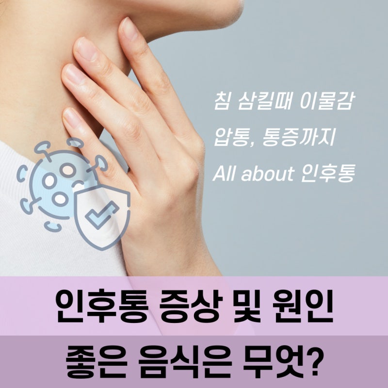 침 삼킬 때 목아픔과 이물감 있을 때 의심 질환 - A2