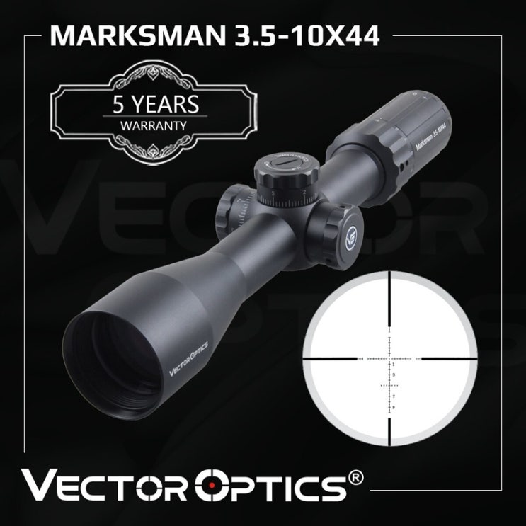 잘팔리는 모신나강 스코프 벡터 광학 Marksman 3.5 10x44 사냥 소 범위 전술 Riflescope 터렛 잠금 110 MIL Fit Airgun Real Firearms