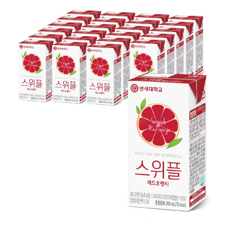 후기가 좋은 스위플 레드오렌지 음료, 200ml, 24개 ···