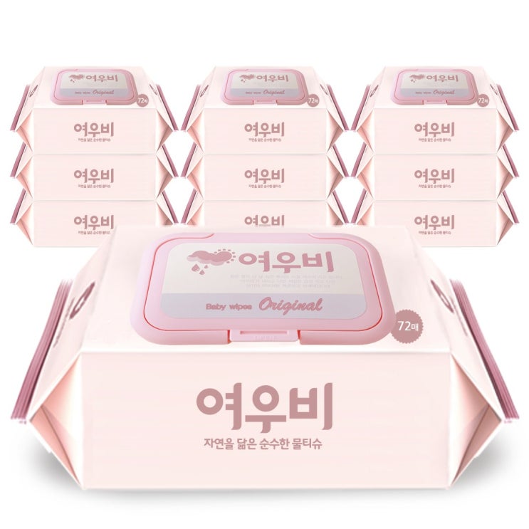 핵가성비 좋은 여우비 오리지널 도톰한 엠보싱 캡형 물티슈, 10팩, 72매 ··· 핵가성비 좋은 여우비 오리지널 도톰한 엠보싱 캡형 물티슈, 10팩, 72매 ···