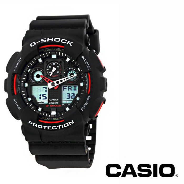 리뷰가 좋은 [G-SHOCK] 지샥 GA-100-1A4 스탠다드 아날로그 남성 우레탄 시계 좋아요