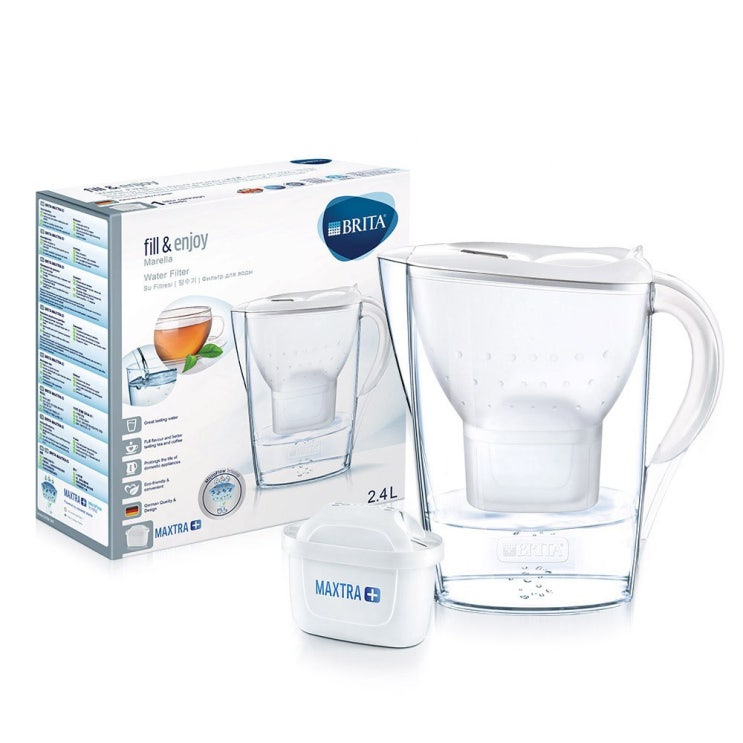  요즘 인기있는 브리타 필터형정수기 마렐라 쿨2.4L 화이트+필터1개월분(기본구성), 단품 추천해요