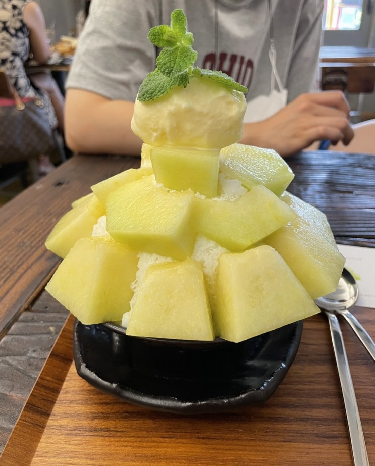 가로수길 빙수 맛집 당옥 멜론빙수 맛있쟈나