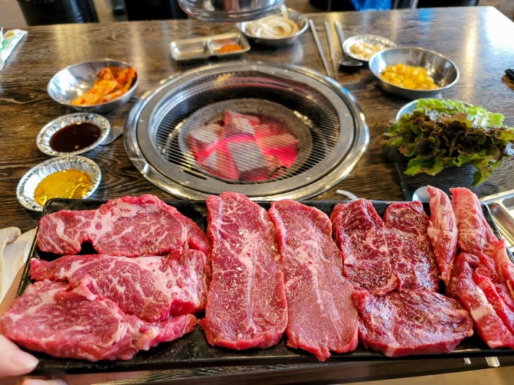  성남 회식하기 좋은 식당 :: 질 좋은 소고기 무한리필 식당 '더 소'