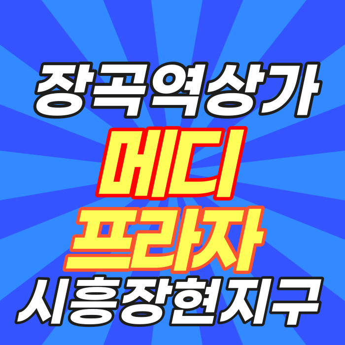  시흥 장현지구 장곡역 메디프라자 분양안내!