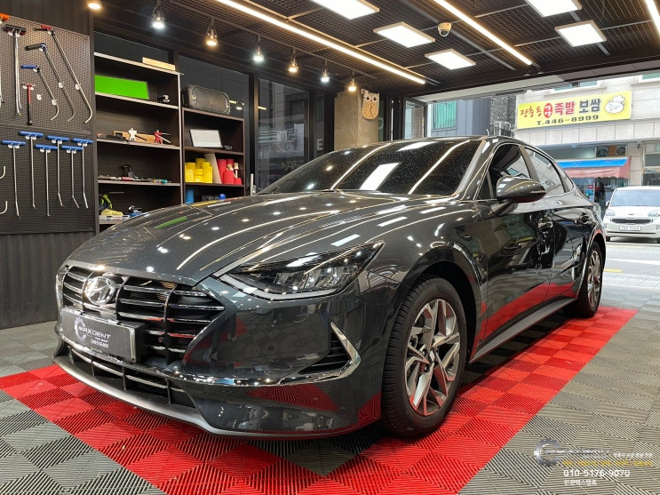 송도 자동차수리 주차장 기둥에 파손 깔끔하게 작업가능!