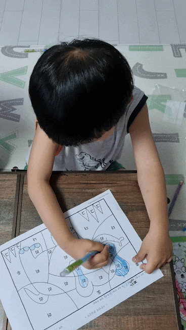  엄마표한글교재로 6살 아이와 글자 '리' 공부했어요(도안나눔)