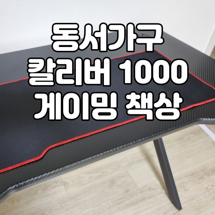  아담한 사이즈의 가성비 1인용 게이밍 컴퓨터 책상(데스크), 동서가구 칼리버 1000
