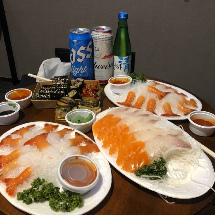 동문시장 딱새우 활어회 포장하고 전복김밥 도너츠까지 다 먹어버리기