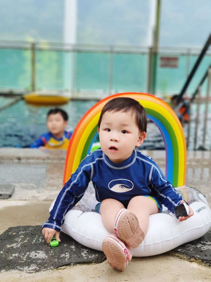  아이와여행 홍천펜션 풀그리다 야외수영장 물놀이 정말 좋아