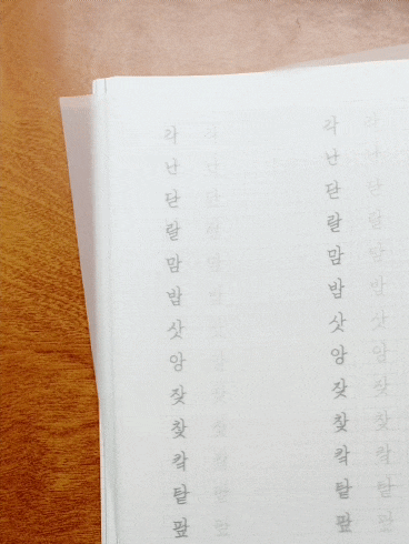  악필 교정 트레싱지로 글씨 잘 쓰는 법 알려드려요