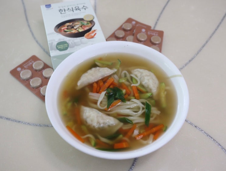  한알육수 신안어담 해물육수로 칼국수 뚝딱 만들기