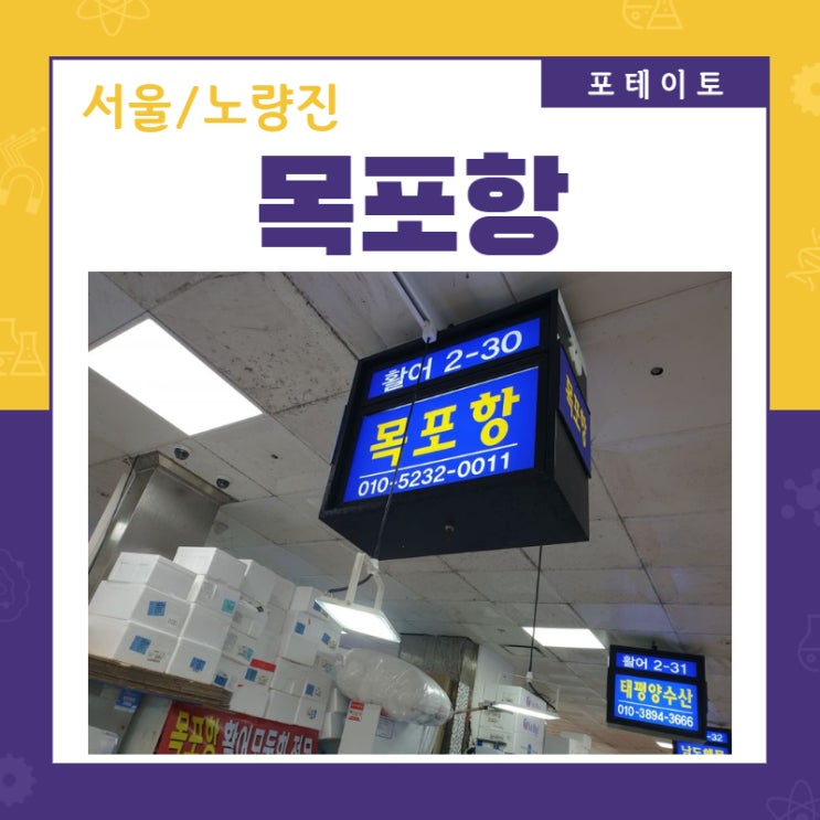  노량진수산시장 맛집 목포항에서 노량진수산시장 모듬회 포장!