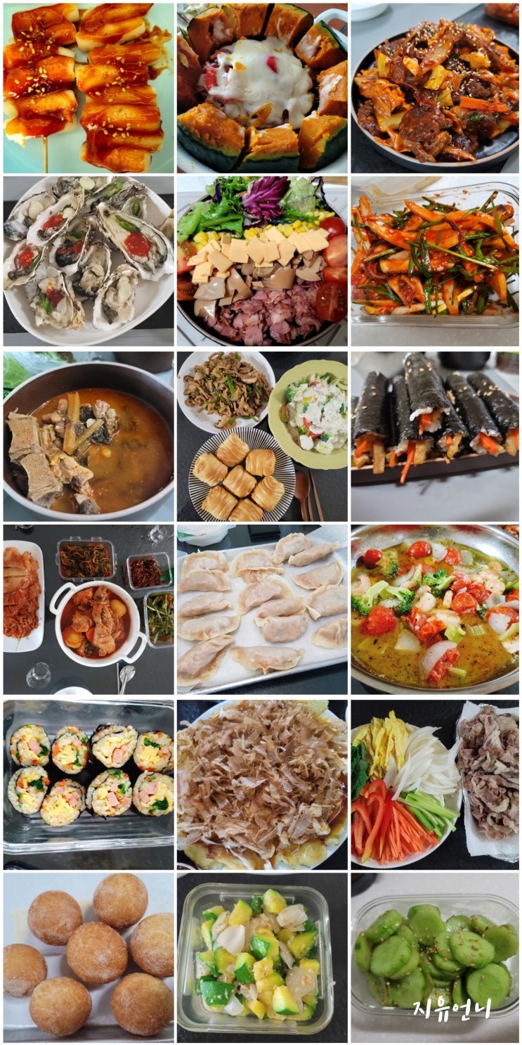  지유언니의 집밥 모음 ㅎ