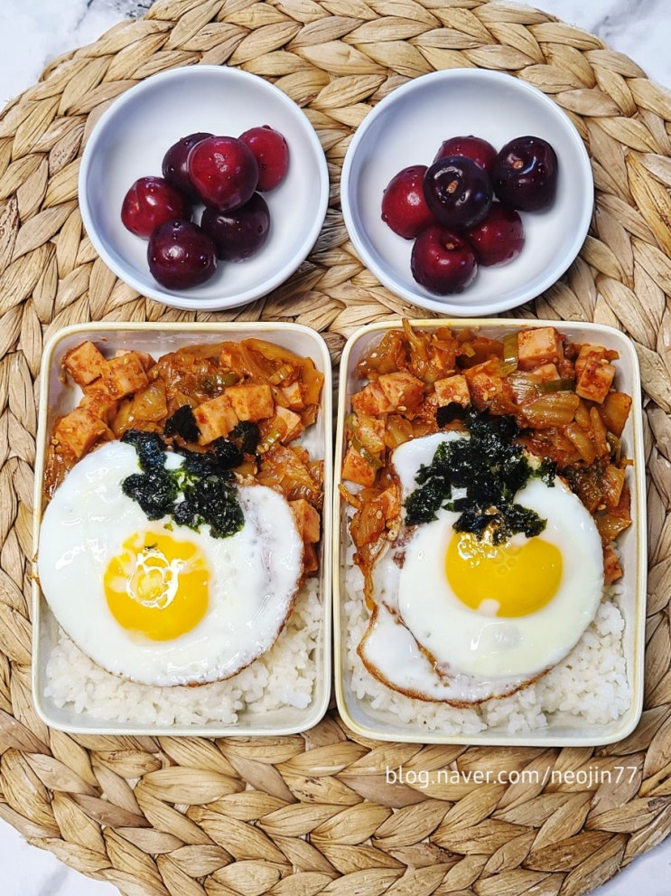스팸김치덮밥 만들기 초간단요리 한그릇 음식 스팸김치덮밥 만들기 초간단요리 한그릇 음식