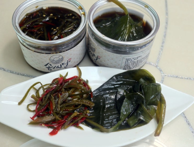  집밥요리에 찰떡 솜씨담 국산명이나물 고추채 존맛탱이네