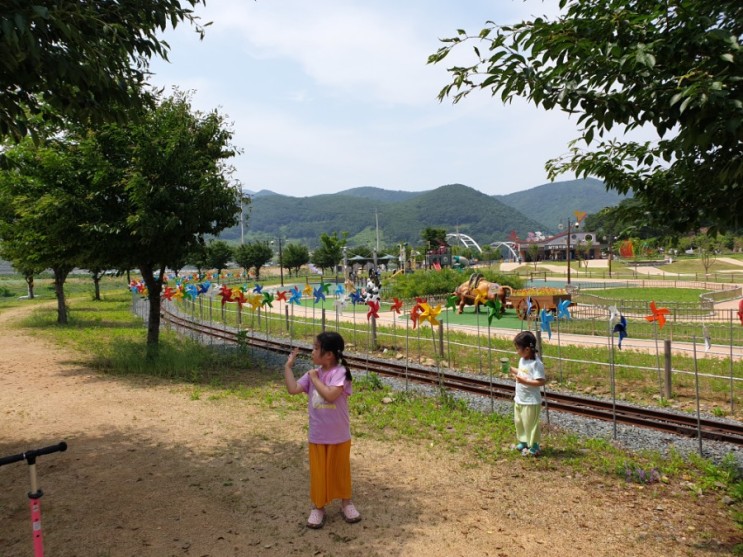 청도자전거공원 :) 대구근교 아이들과 MTB공원 캠핑장 놀이터, 전동 오리배 보트 타기~ 
