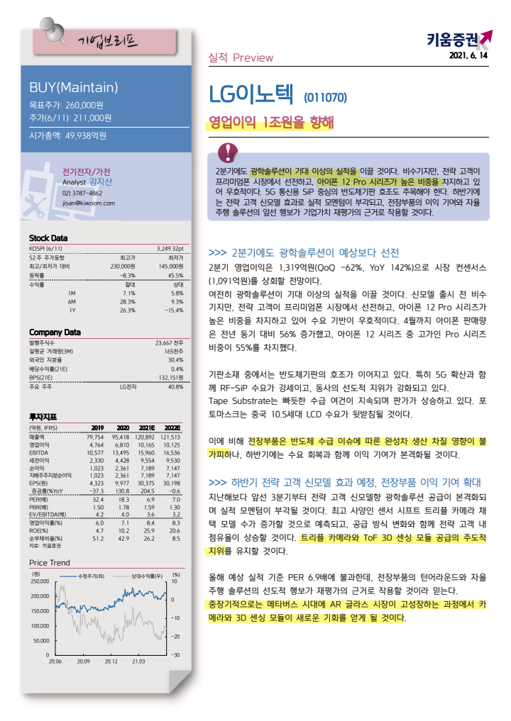  LG이노텍, 화장품주(아모레퍼시픽, LG생활건강, 코스맥스), 현대자동차 투자 전략 점검