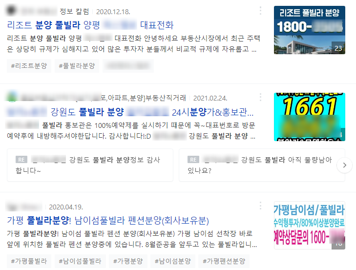  풀빌라 펜션 단지의 분양 및 운영
