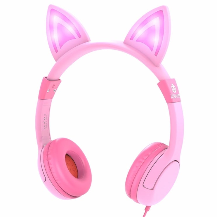 후기가 정말 좋은 아이클레버 어린이 헤드폰 LED + 파우치, 핑크, iclever kids Headphones series 좋아요