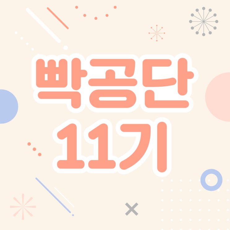  빡공단 11기 합격 및 앞으로의 계획(강하니 근황)