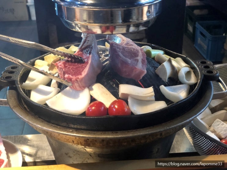  라무진철산점,양갈비가 생각날땐 프렌치랙with마늘밥
